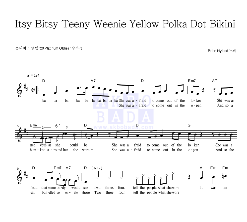 Brian Hyland Itsy Bitsy Teenie Weenie Yellow Polka Dot Bikini